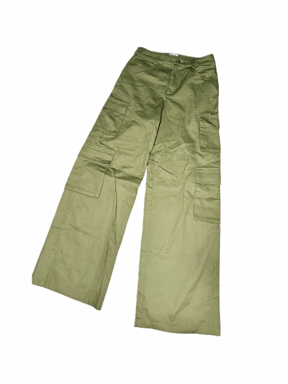 Princess Polly Olive Green Wide-Leg Cargo Pants - Picture 2 of 4